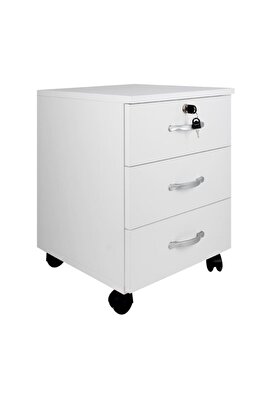 Dekofis Tekerlekli Keson Çekmeceli Kilitli ürün fotoğrafı