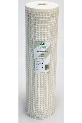 Plastik Dekoratif Bahçe Çiti / Balkon Filesi / Kedi Filesi / Kuş Filesi (10MM*10MM BEYAZ 1MT*5MT) ürün fotoğrafı