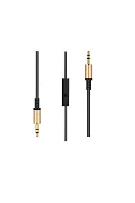 Mikrofonlu Aux Kablo 1 Metre Aux 3.5 Mm Jack 1m ürün fotoğrafı