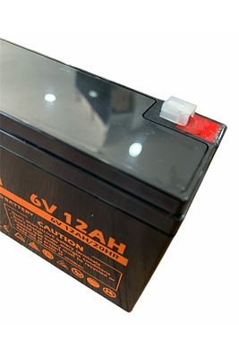 Akülü Sarı Atv Motor Araba Için Uyumlu - Akü 6v 12ah - 6 Volt 12 Amper Kuru Tip Akü Batarya Pil ürün fotoğrafı