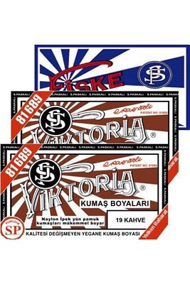 Kahverengi 2 Paket +Fiske Sabitleme 1 Paket Kumaş Boyası ürün fotoğrafı