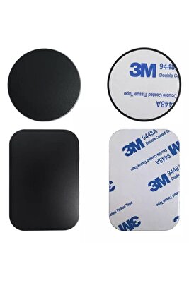 2adet Telefon Araç Içi Tutucu Stant Metal Plaka Magnetic Mıknatıslı Tutucular Için Metal Saç Seti 3m ürün fotoğrafı