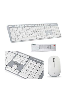 Km-6063 Beyaz/gri Kablosuz Q Multimedia Klavye + Mouse Set ürün fotoğrafı