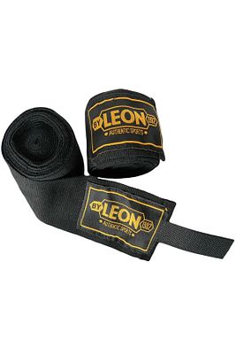Leon Boks, Kickbox, Muay Thai El Bandajı 4,5 Metre Aıba Siyah ürün fotoğrafı