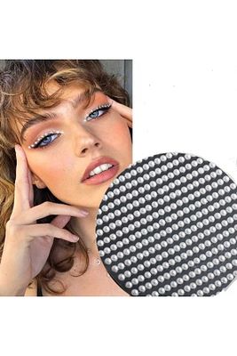 Vintage 100 Adet Inci Model Yüz Ve Vücut Taşı Sticker Taş ürün fotoğrafı