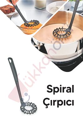 Modern Spiral Çırpıcı Yanmaz Yapışmaz Çizmez | Yumurta Çırpıcı | Pratik Çırpıcı 28 Cm Kp-128 ürün fotoğrafı