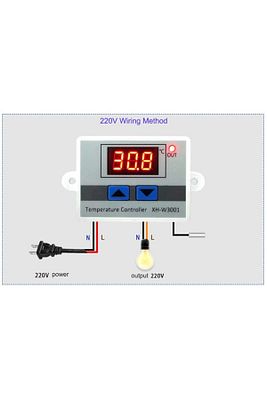 Hw-735 / Xh-w3001 / Hw-w3001 Dijital Termostat - 220vac - 1500w ürün fotoğrafı