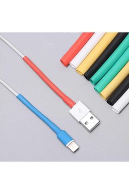 Iphone Uyumlu Şarj Kablosu Koruyucu Makaron 12 Adet 6 cm ürün fotoğrafı