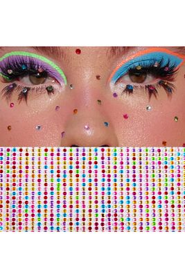 Vücut Ve Yüz Sticker Euphoria Makyaj Taşı Yapışkan Yüz Taşı Festival Taşı Kristal Yüz Taşı ürün fotoğrafı