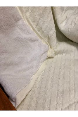 Elyaf Dolgulu Wellsoft Örme Triko Bebek Battaniyesi Yorganı ürün fotoğrafı
