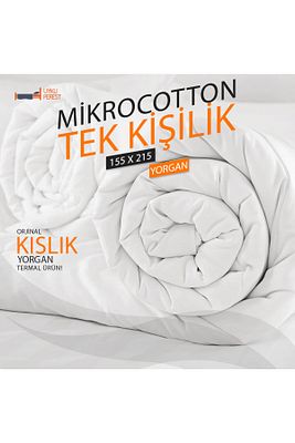 Tek Kişilik Termal Kışlık 155x215 Poli Pamuk - Yorgan Seti - Kışlık ürün fotoğrafı