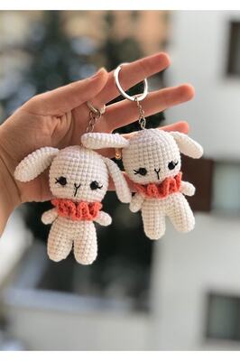 Amigurumi Tavşan Anahtarlık ürün fotoğrafı