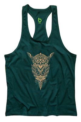 Owl Fitness Gym Tank Top Sporcu Atleti ürün fotoğrafı