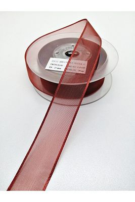 Bordo Şifon Kurdele 2,5 Cm 20 Metre ürün fotoğrafı