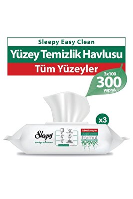 Easy Clean Yüzey Temizlik Havlusu&Mendili 3X100 (300 Yaprak) ürün fotoğrafı