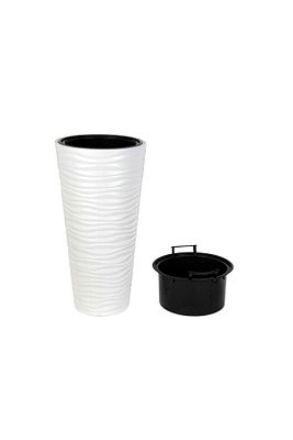 Kumsal Vazo Dekoratif Saksı Kırık Beyaz 5.5 Lt ürün fotoğrafı