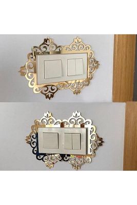 Dekoratif Pleksi Priz Anahtar Çerçevesi Priz Kenarı Süsü ürün fotoğrafı