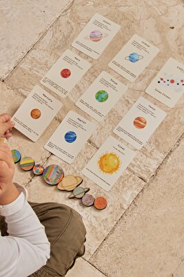 Güneş Sistemi &amp;amp; Gezegenleri Öğrenme Kartları (ingilizce &amp; Türkçe ) ürün fotoğrafı