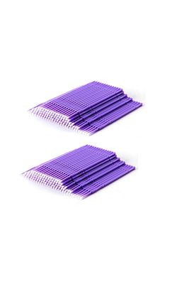2 Adet 100'lü - (2 PAKET) Lash Lifting Microbrush Çubukları ürün fotoğrafı