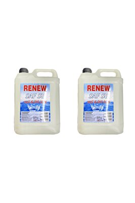 Distile Saf Su 2 X 5 Lt = 10 Litre | Deiyonize Genel Amaçlı Saf Su ürün fotoğrafı