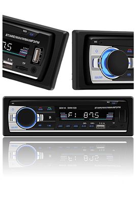 P.125 Çift Usb Girişli Bluetooth Oto Teyp Araba Teybi Radyo Usb Sd Aux Teyp Amfi Çıkışlı 4x55 Watt ürün fotoğrafı