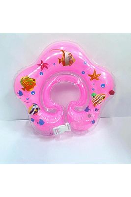 Pembe Balık Desenli Bebek Yüzme Boyun Simidi Emniyet Kilitli 0-2 Yaş ürün fotoğrafı