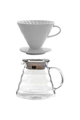 Kahve Demleme Seti-beyaz ürün fotoğrafı