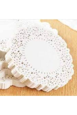 500 Adet 9 Cm Kağıt Bardak Altlığı Dantel Dole Su Çay Kahve Bardak Altlığı ürün fotoğrafı