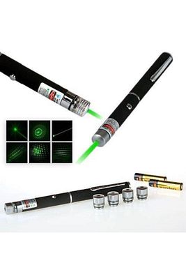 Green Yeşil Kalem Tipi Lazer Pointer 5 Başlıklı Lazer ürün fotoğrafı