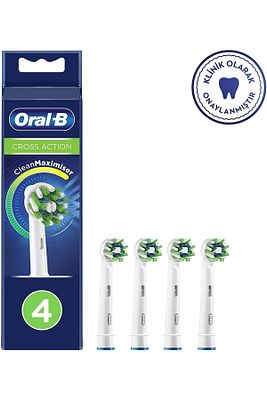 Diş Fırçası Yedek Başlığı Clean Maximiser Cross Action 4 Lü ürün fotoğrafı