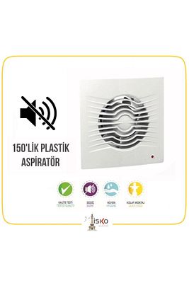 Banyo Tuvalet Aspiratörü 150'lik Havalandırma Fanı Süper Sessiz ürün fotoğrafı