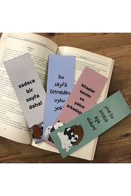 Sevimli Ayılar Kitap Ayraçları  4’lü Set ürün fotoğrafı