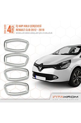 Renault Clio 4 Krom Iç Kapı Kolu Çerçevesi 4 Parça 2012 Ve Üzeri ürün fotoğrafı