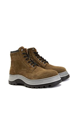 Haki Erkek Süet Deri Bot ürün fotoğrafı