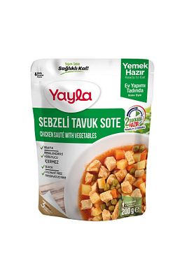 Hazır Yemek Sebzeli Tavuk Sote 200 Gr. ürün fotoğrafı