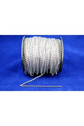 1 Metre - 0.60 Mm Düz Zincir, Kolye Zinciri, Takı Zinciri, Nikel Kaplama ürün fotoğrafı