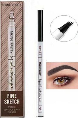 Fine Sketch Kaş Kalemi Şekillendirme Boyama Rimeli Kalıcı Microblading (siyah) ürün fotoğrafı