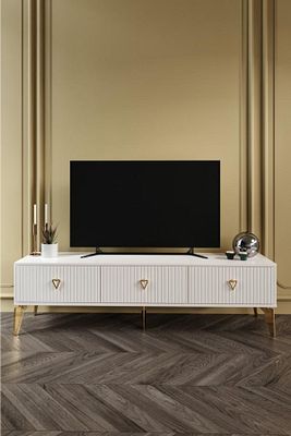 180 Cm Zeugma Mdf Mebran Kapak Ekru Gold ürün fotoğrafı