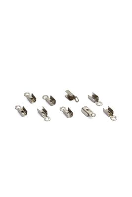 50 Adet - 9x3 Mm Nikel Kaplama, Bağlantı Sıkıştırma, Ip Bağlantı Aparatı, Deri Kapama #221n ürün fotoğrafı