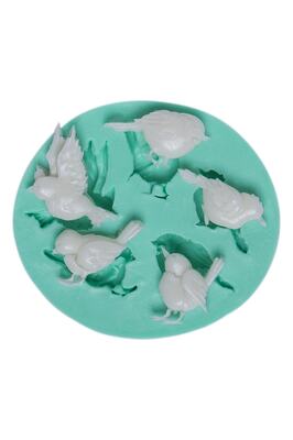 Minik Çeşitli Kuşlar Silikon Kalıbı ürün fotoğrafı