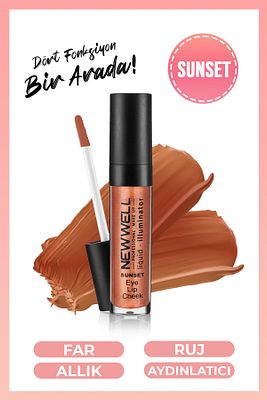 Lıquıd Illumınator Aydınlatıcı Allık 3 In 1 - Sunset ürün fotoğrafı