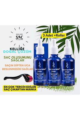 Saç Losyonu - Saç Gürleştirici - Saç Bakım - Hair Losyon / 3 Adet Roller ürün fotoğrafı