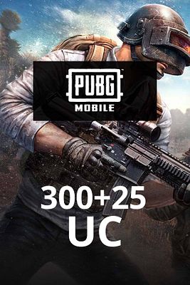 Mobile UC Kodu 300 + 25 UC ve ürün fotoğrafı