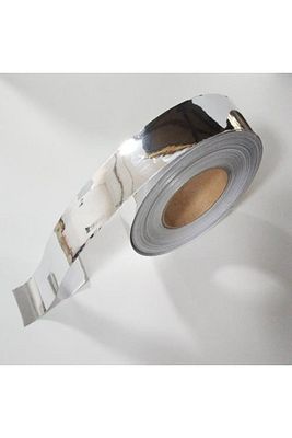 Krom Nikelaj Bant Yapışkanlı Araç Çıta Direk Kaplama Folyosu 5 cm 5 Metre ürün fotoğrafı