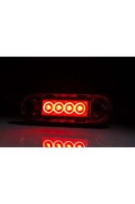 Orijinal Kırmızı 4 Ledli Parmak Lamba - 12v-36v - Kablolu - 85*28 ürün fotoğrafı