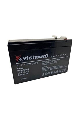 Akü Bakımsız Kuru Agm Akü Yd 12-7 12 Volt 7 Amper (ups) ürün fotoğrafı