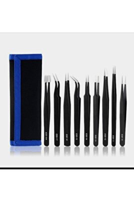 Esd 9 Adet Cımbız Seti Telefon Tablet Pc Ps Saat Tamir Cımbızları ürün fotoğrafı