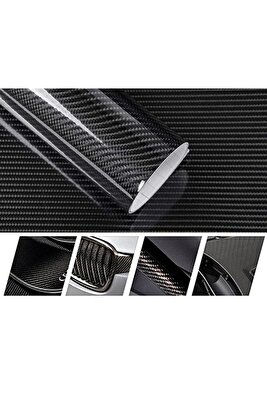 Karbon Fiber Folyo 5d Siyah Vinil Parlak - Boyut: 30cm X 152cm ürün fotoğrafı