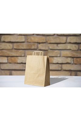 Kağıt Saplı Karton Çanta 18x9x24 25 Adet ürün fotoğrafı