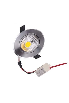 5 Watt Cob Led Spot Armatür Krom Kasa Trafolu Led Spot Aydınlatma ürün fotoğrafı